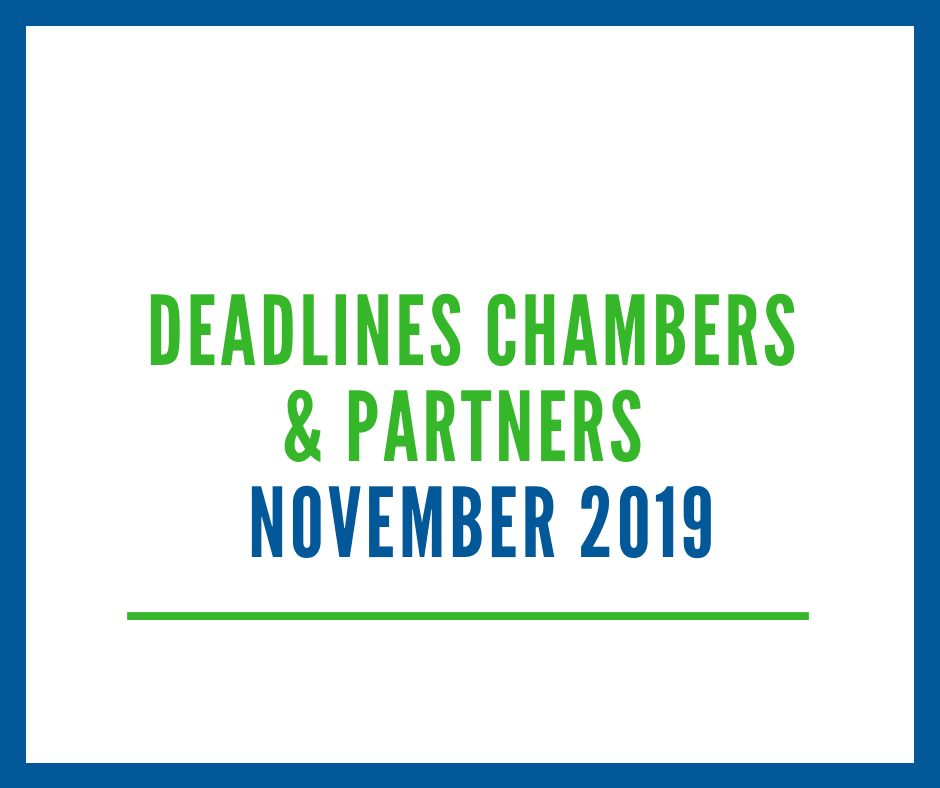 November deadlines Chambers & Partners