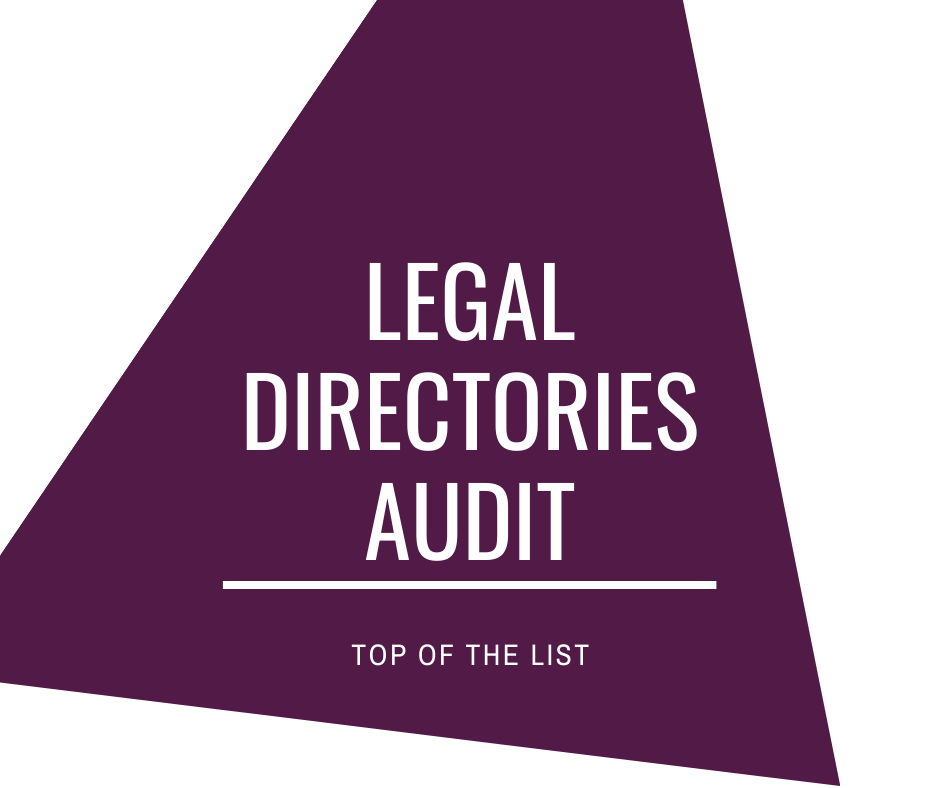 Legal directories’ audit and evaluation for a prominent firm in Chile