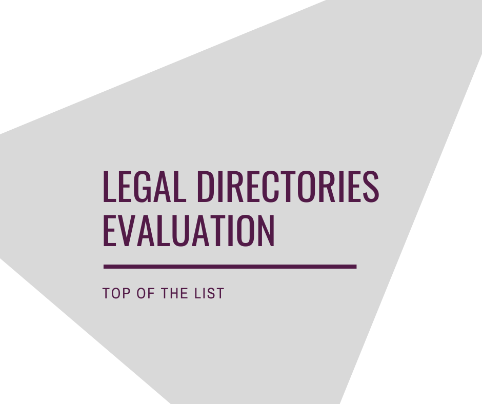 Legal directory evaluation for a full-service firm in Chile
